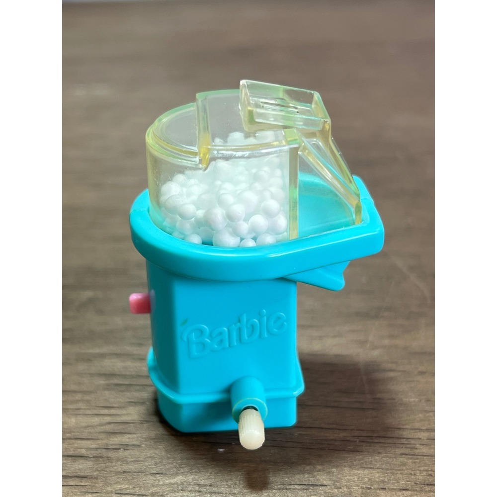 Barbie Magic Moves Popcorn Machine Turquoise 90s Vintage Miniature Wind Up Toy